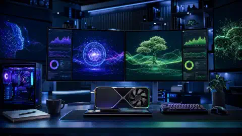 Рабочая станция с вариантами локальных AI-моделей, использованием памяти GPU и контекстными окнами агента программирования